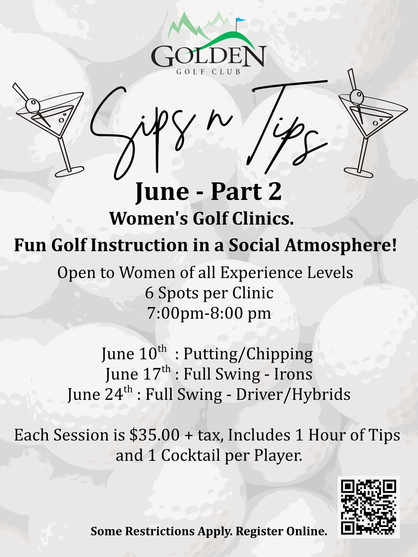 Sips and Tips June - Part 2 | Golf Golden